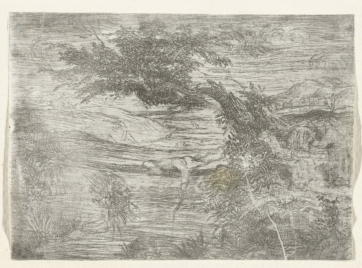 Landschapはネジを置きます 橋の上の漁師 作： ロドルフ・ブレディン