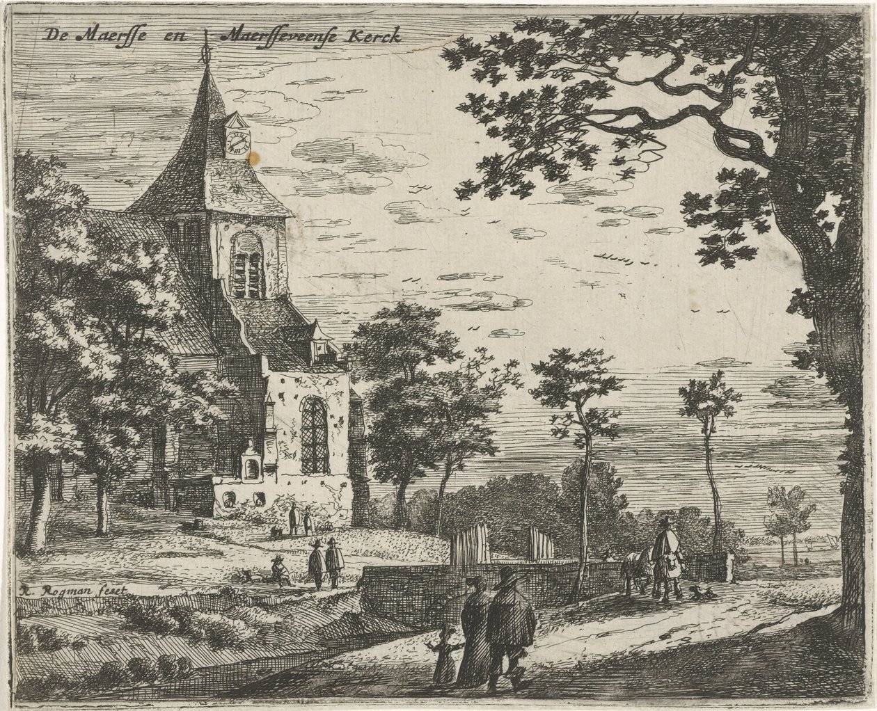 マースフェーン教会 Masse and Maarsseveense Church (オブジェクトのタイトル) オランダとユトレヒト地方の風景（連載タイトル） 作： Roelant Roghman