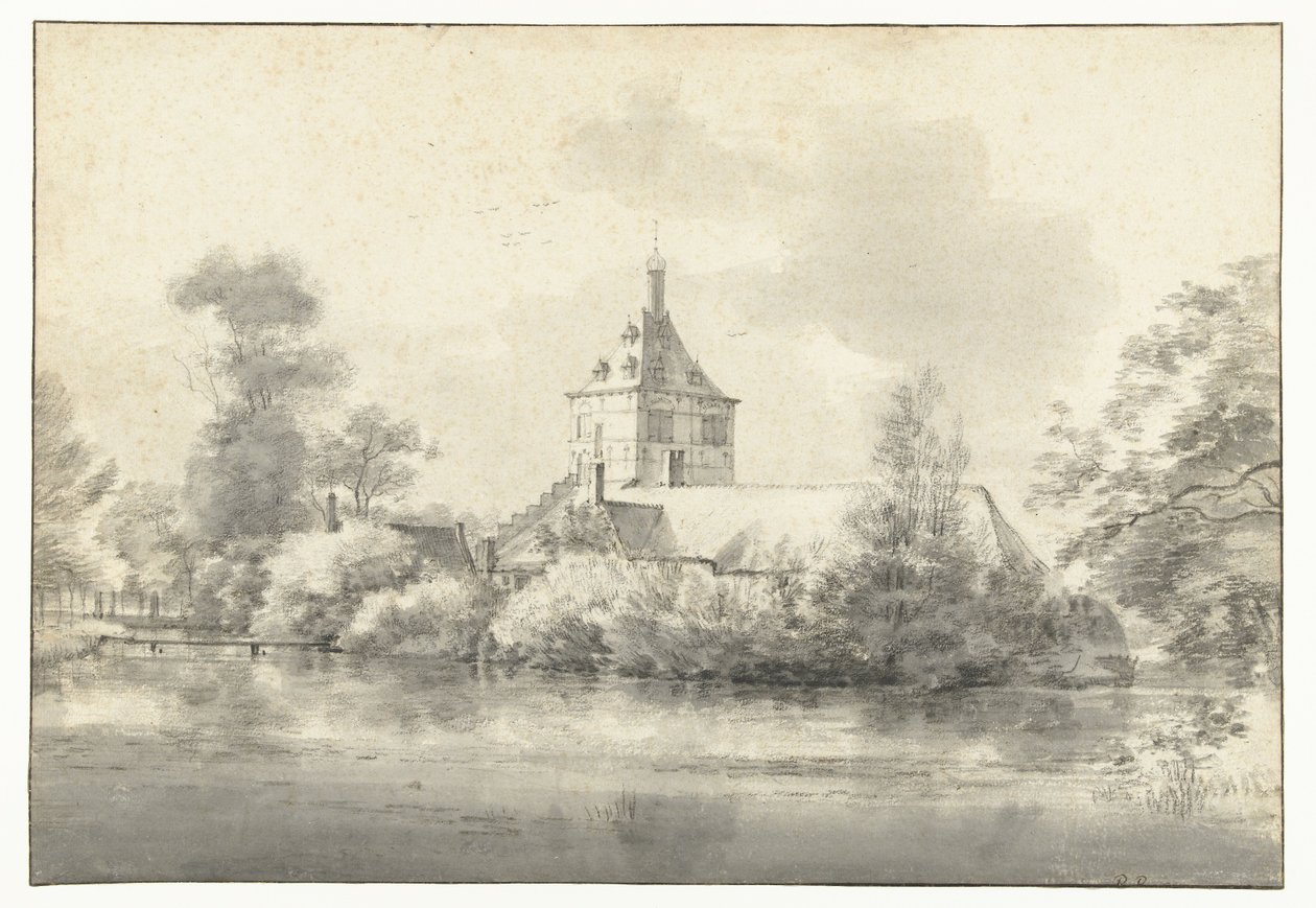 Overschie のスロット Starrenburg のビュー 作： Roelant Roghman