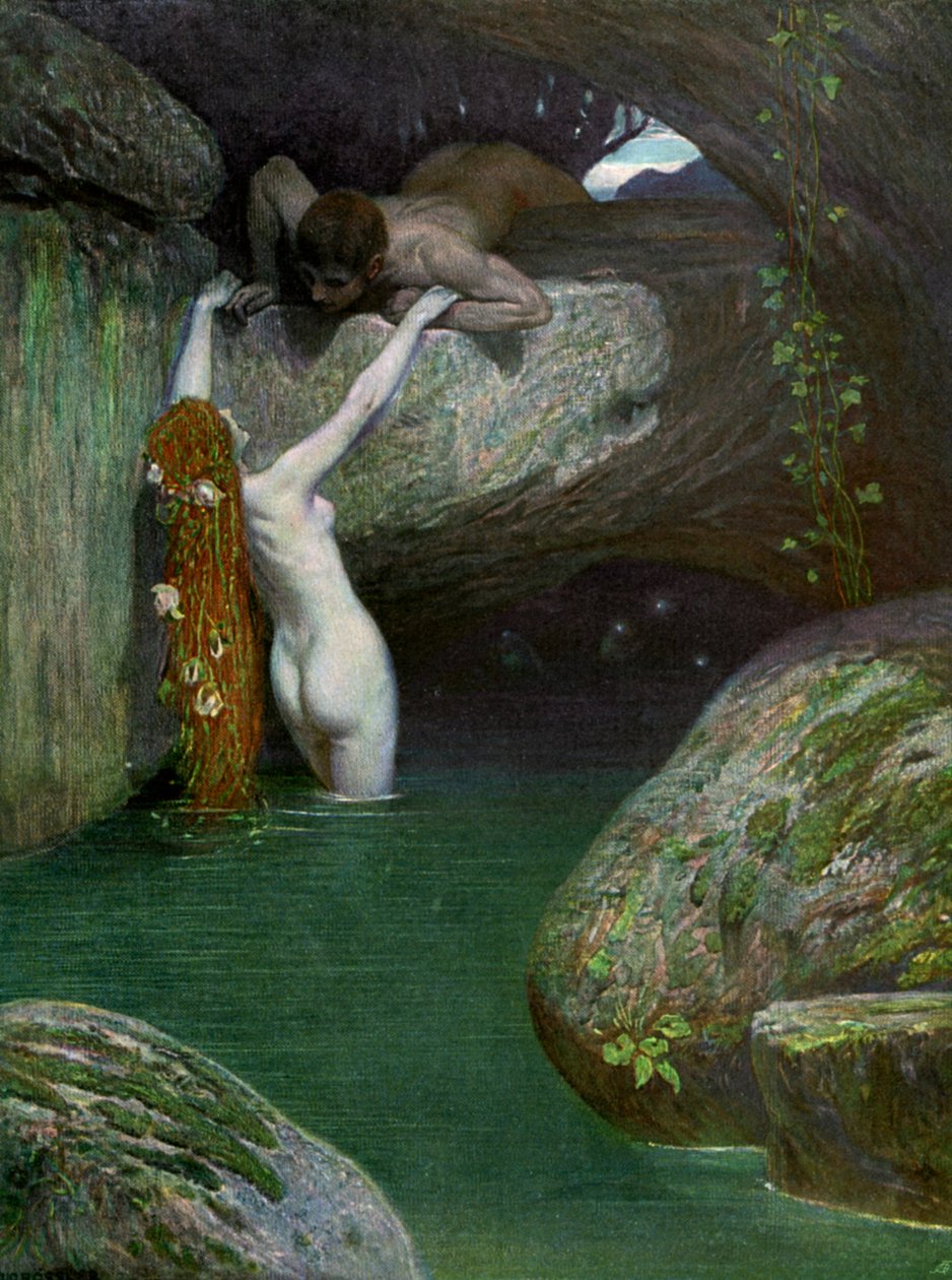 「洞窟の中」、1902-1903年。 作： レスラー