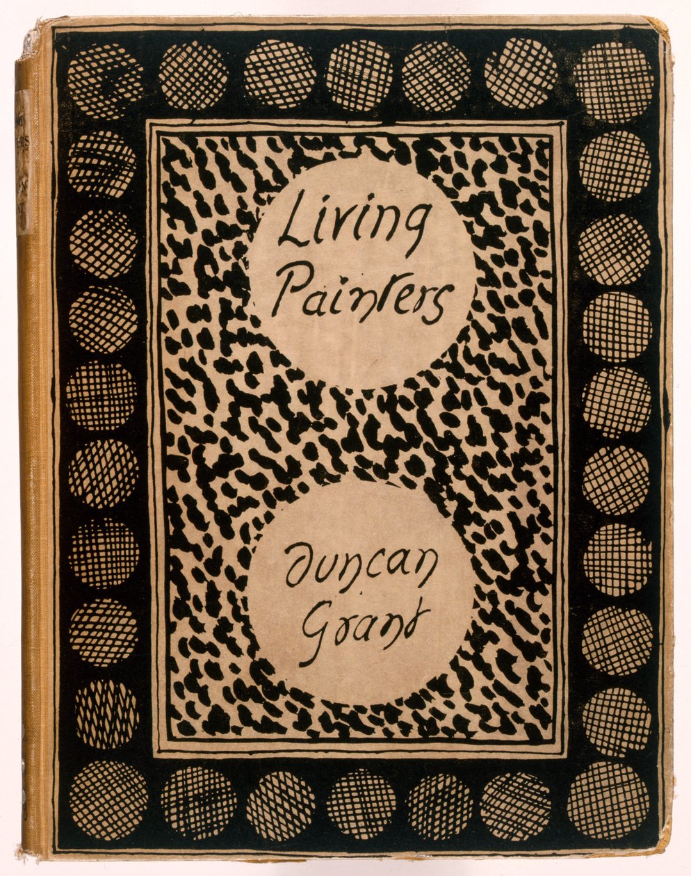 ダンカングラントによる「生きている画家」のブックカバー、1923年 作： ロジャー・エリオット・フライ