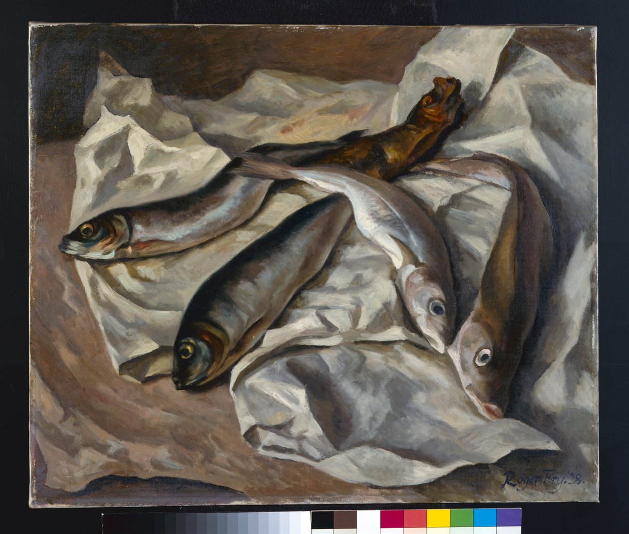 魚の静物、1928 作： ロジャー・エリオット・フライ