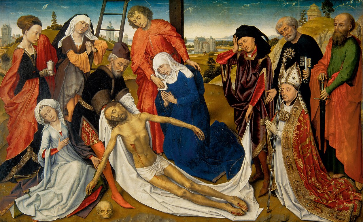 死んだキリストを悼むc。 1460〜1464 作： ロジェ・ファン・デル・ウェイデン