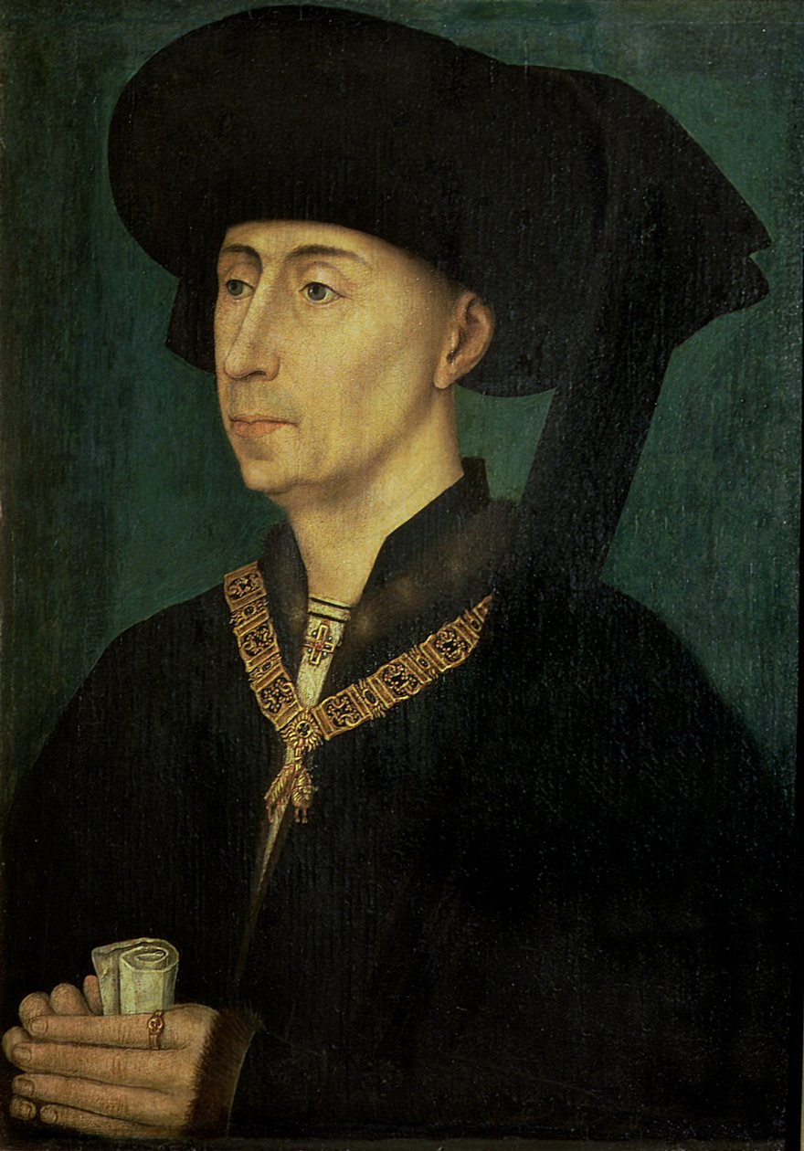 フィリップ・ザ・グッド（1396-1467）ブルゴーニュ公の肖像 作： ロジェ・ファン・デル・ウェイデン