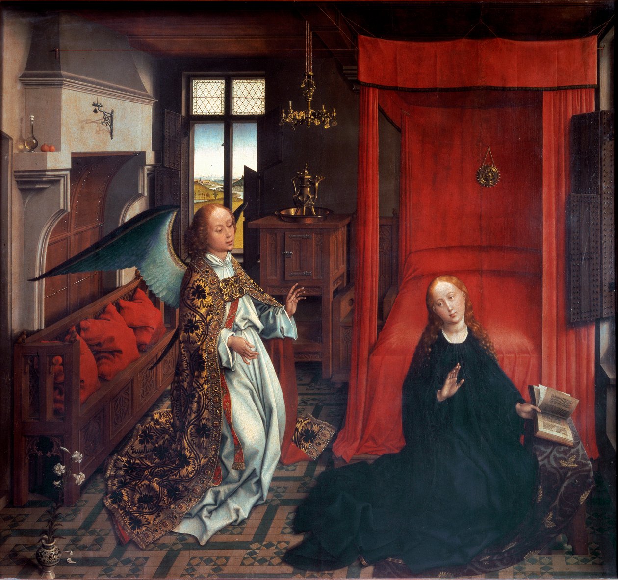 受胎告知 作： Rogier van der（のワークショップ）Weyden