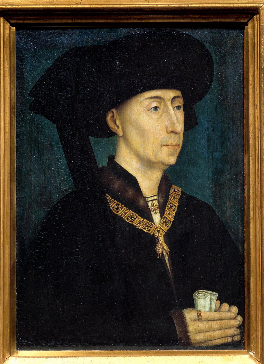 Porträt von Philipp III. von Burgund, genannt Philipp der Gute von Rogier van der Weyden