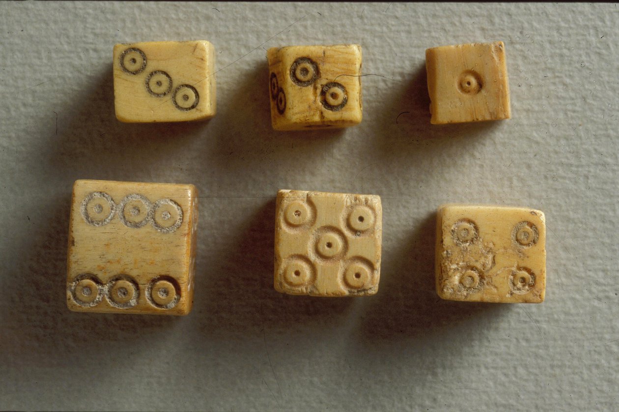 古代ローマのエルサレムで発見されたサイコロ（骨） 作： 小説
