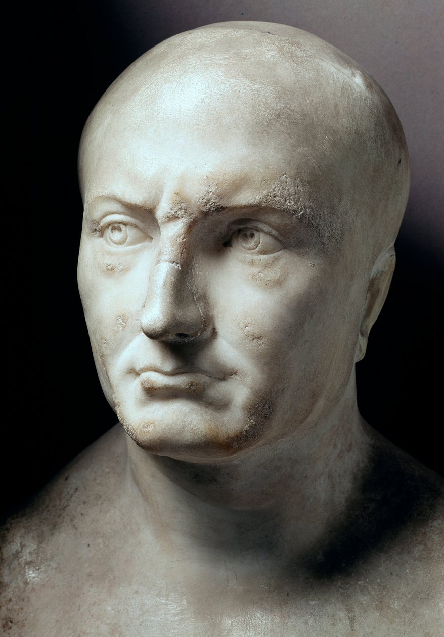 Marmorkopf von Publius Cornelius Scipio Africanus, römischer Staatsmann (235-183 v. Chr.) von Roman