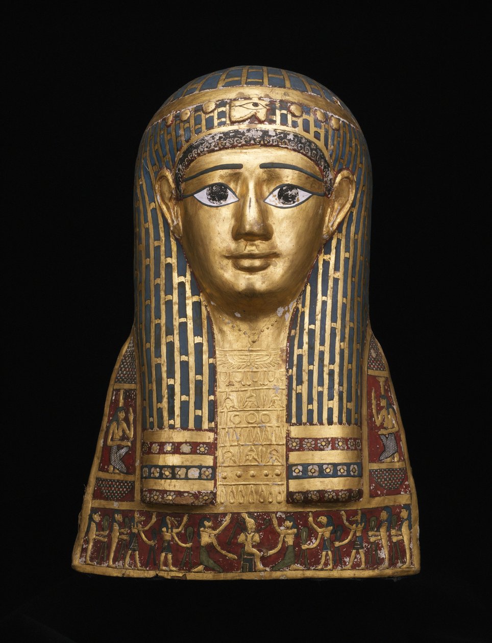 ミイラの頭のカバー、紀元前1世紀 作： ローマ時代のエジプト人