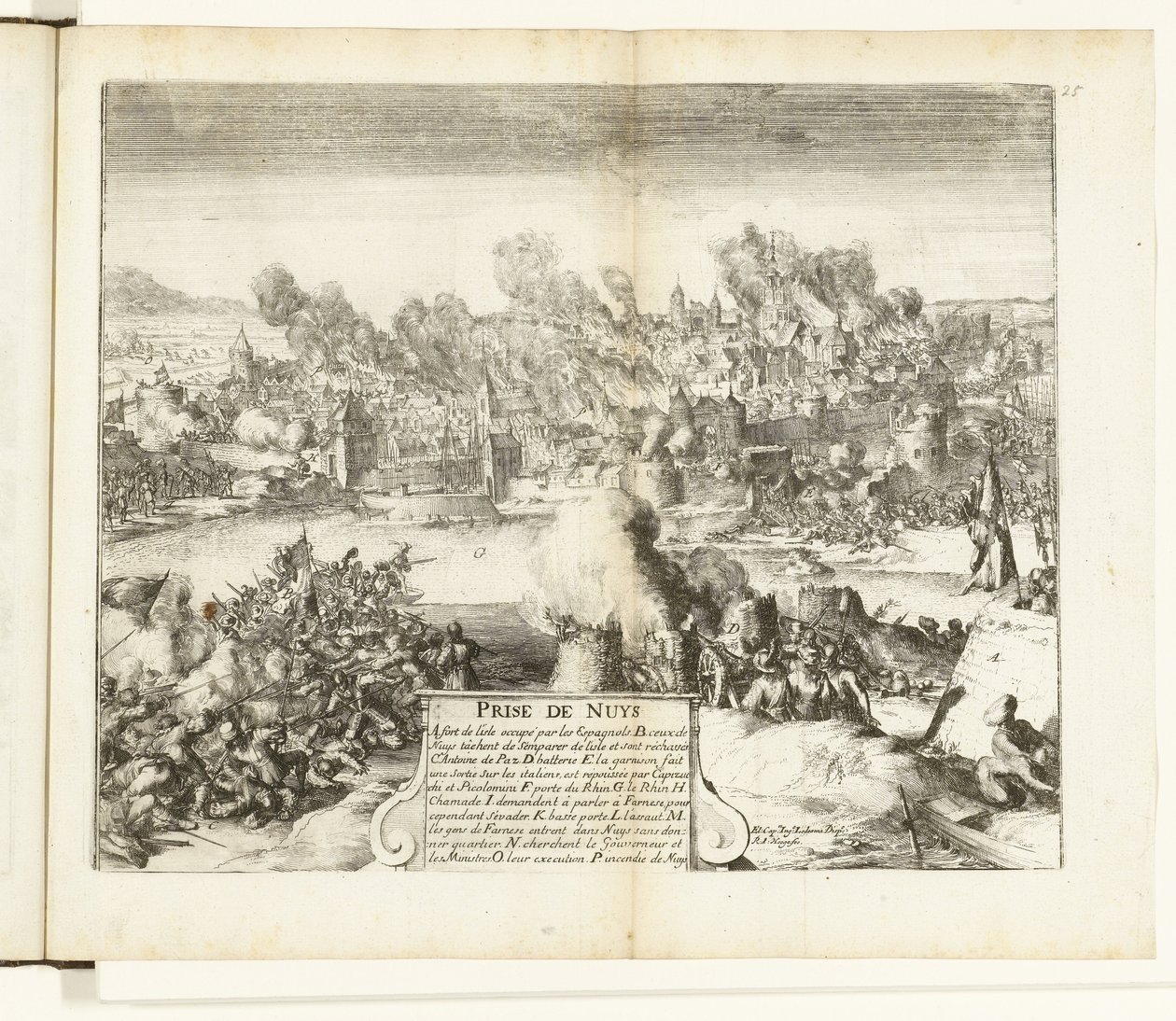 ノイスの捕獲と略奪、1586 年 Prize de Nuys (オブジェクトのタイトル) Guerres de Flandres (シリーズタイトル) 作： ロメイン・デ・ホーゲ