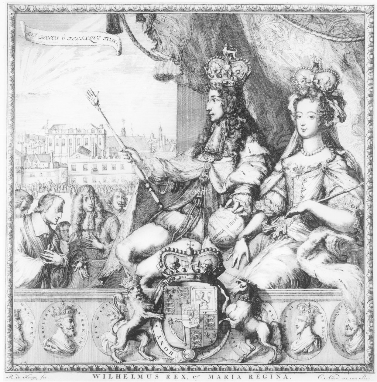 ウィリアム3世（1650〜1702年）とメアリー2世（1662〜94年）、1690年頃 作： ロメイン・デ・ホーゲ
