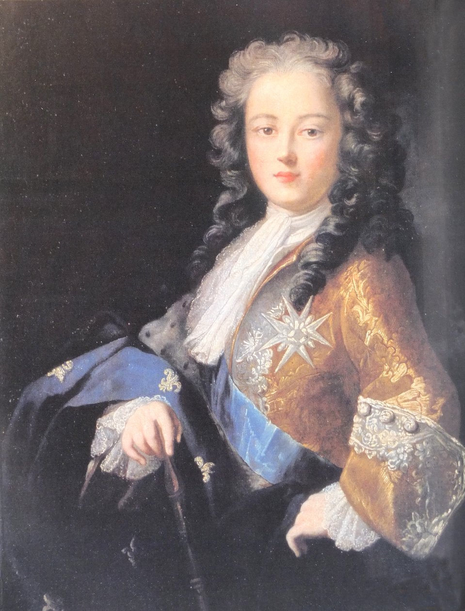フランス国王ルイ15世（1710-1774）の肖像、青年時代 作： ロサルバ・カリエラ