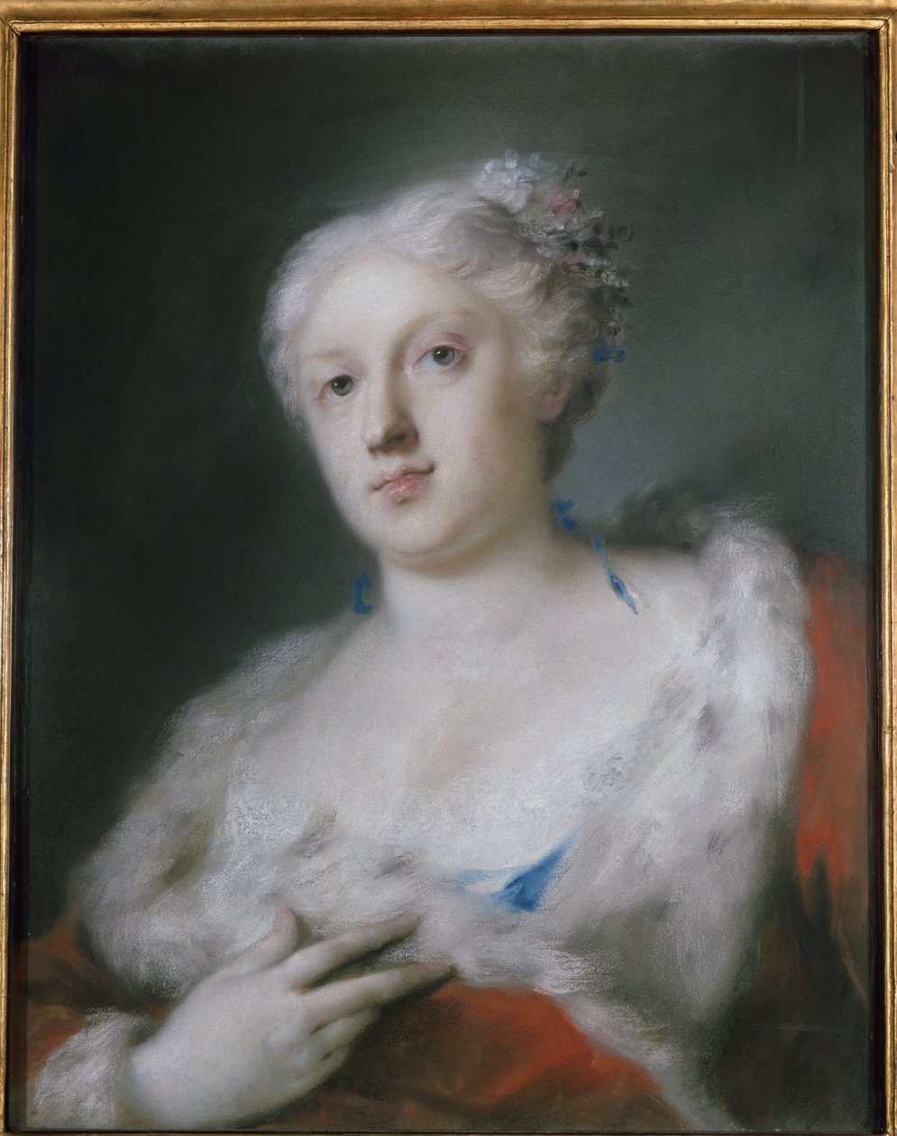 自画像（セルフポートレイト） ロザルバ・カリエラ（1675-1757）の絵画 トリノ、ガレリア・サバウダ 作： ロザルバ・ジョヴァンナ・キャリエラ
