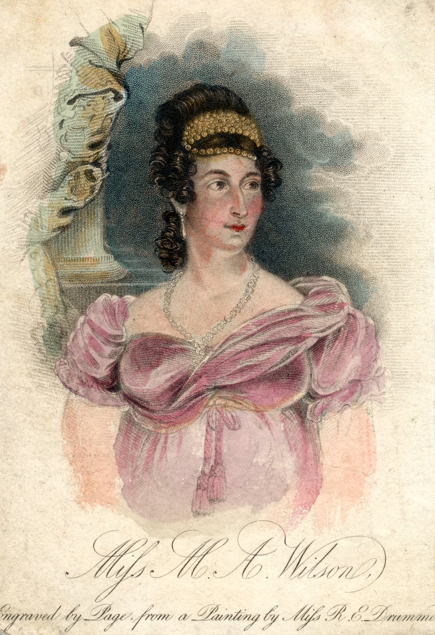 ミス・M・A・ウィルソン、c1820-1850 作： ローズエマドラモンド