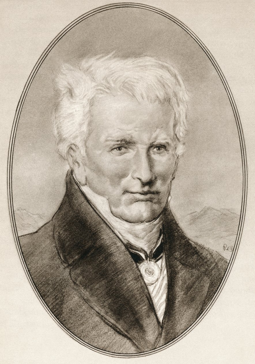 フリードリッヒ・ヴィルヘルム・ハインリヒ・アレクサンダー・フォン・フンボルト著『Living Biographys of Famous Men』より。