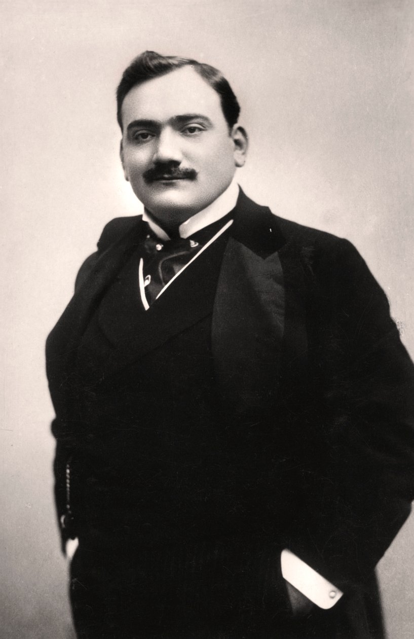Enrico Caruso 1873-1921、イタリアのテノール、1907年。 作： ロータリー写真