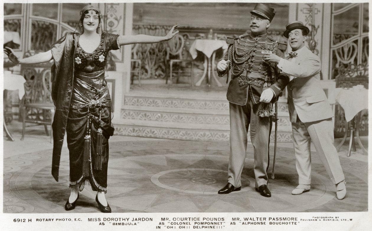 ああのキャストのメンバー！ああ！ Delphine !!!、c1916。 作： ロータリー写真