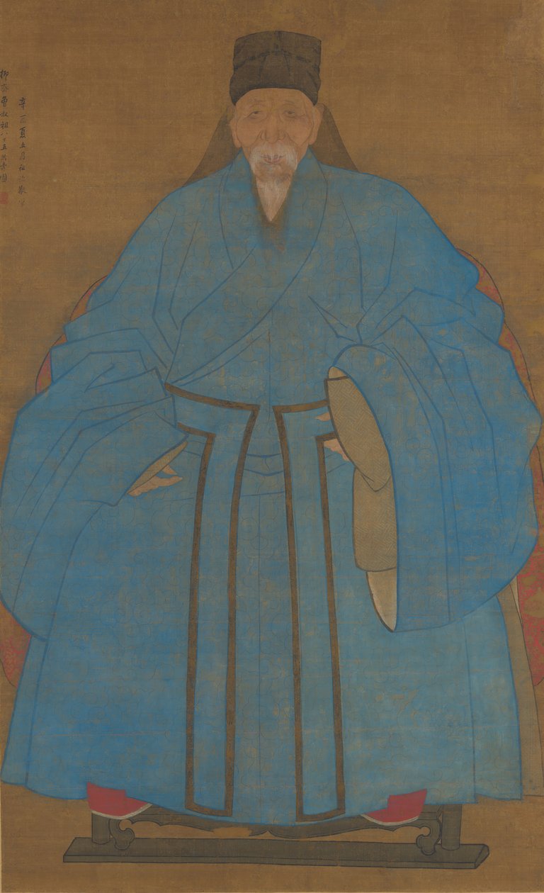 1561 年または 1621 年の 85 歳の芸術家の大叔父 Yizhai の肖像。 作： ルアン・ズード
