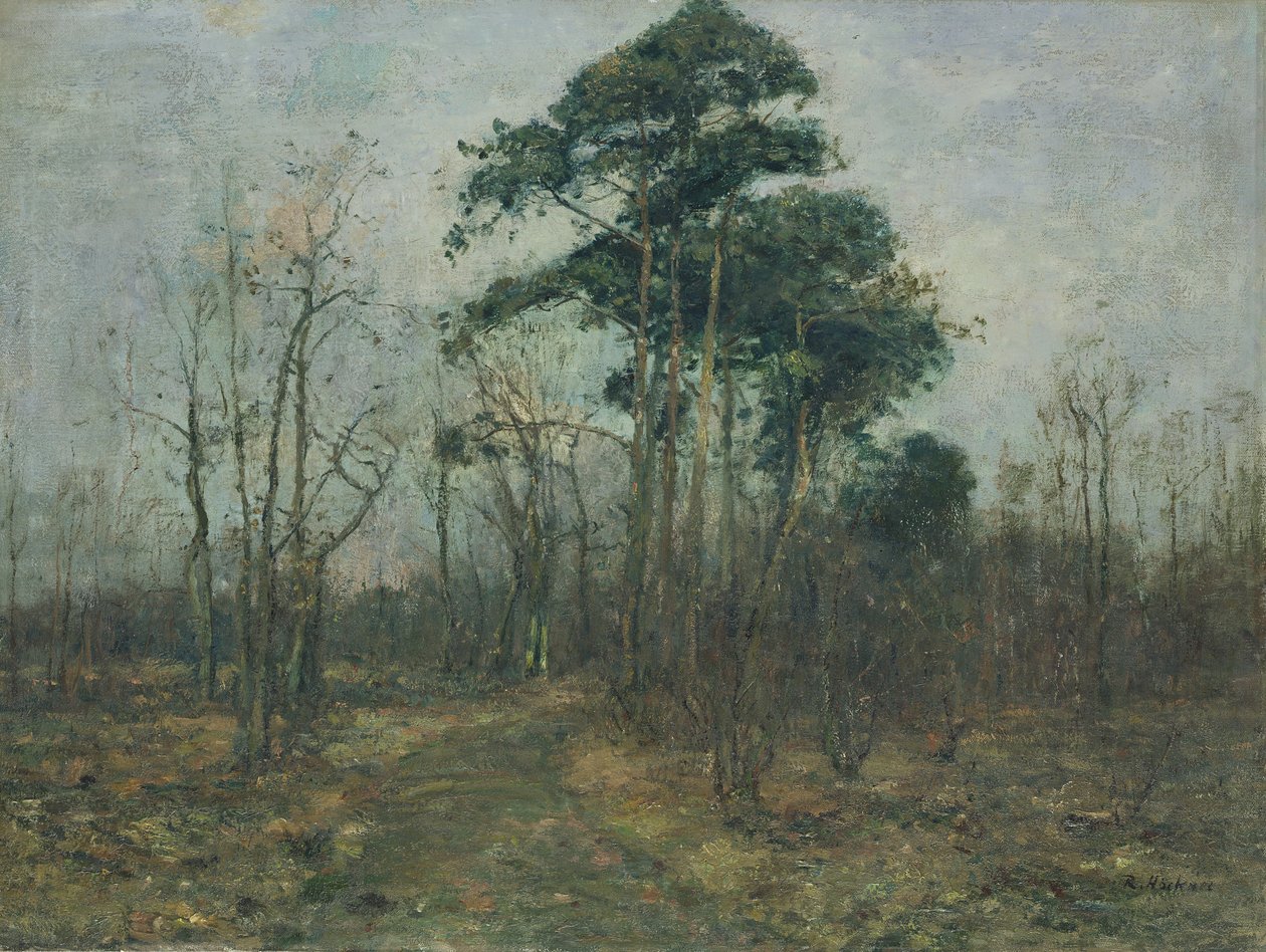 公園の風景：春の森 作： ルドルフ・ホックナー