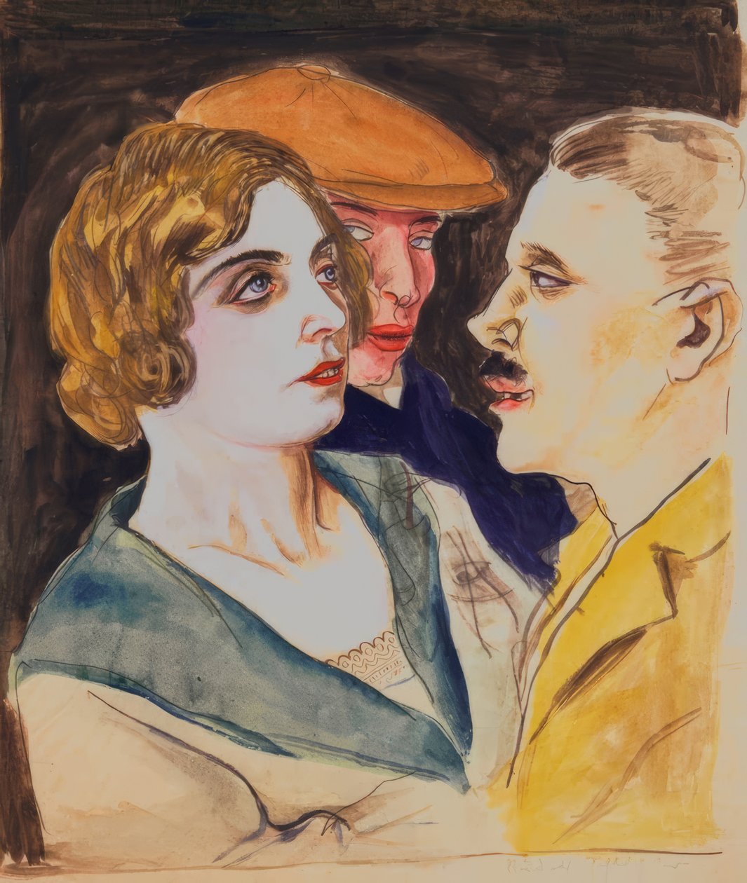 ダンスカップルと観客 作： 