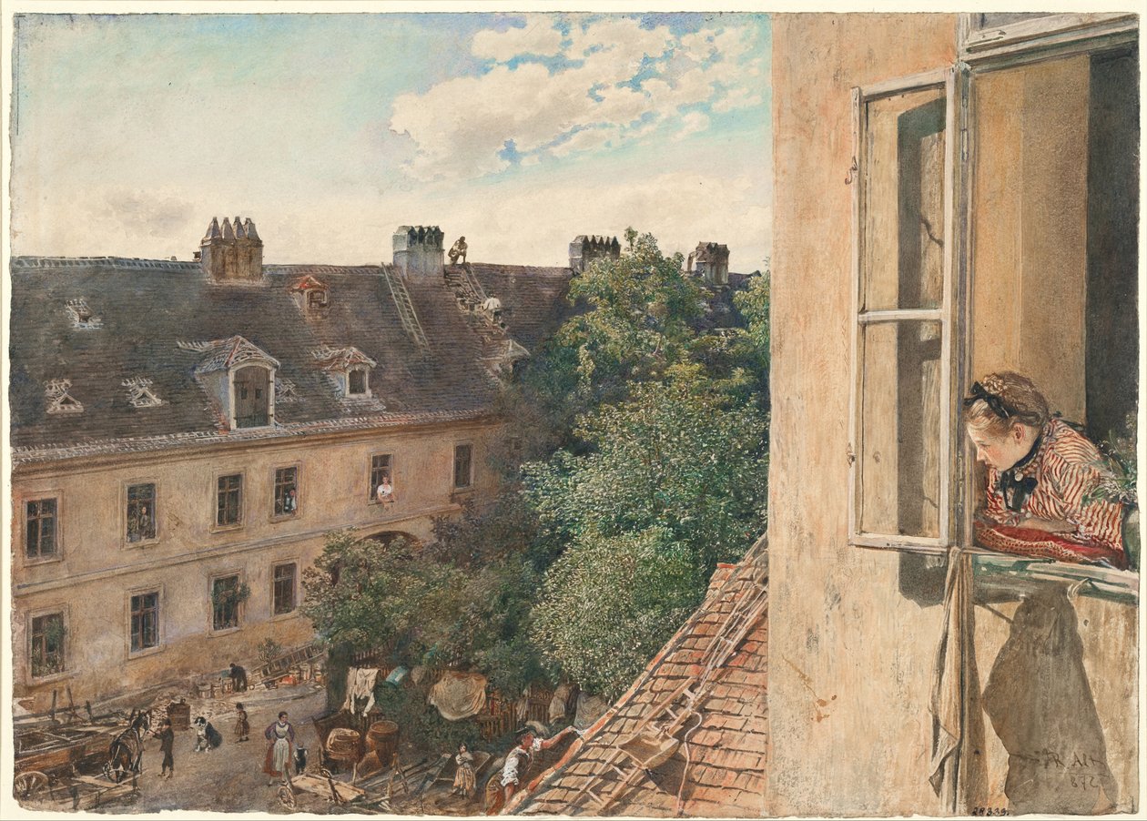 Alservorstadt、1872年のビュー 作： アルトのルドルフ