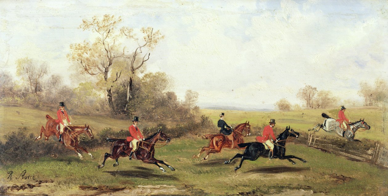 狩猟シーン、1920年頃 | アートプリント