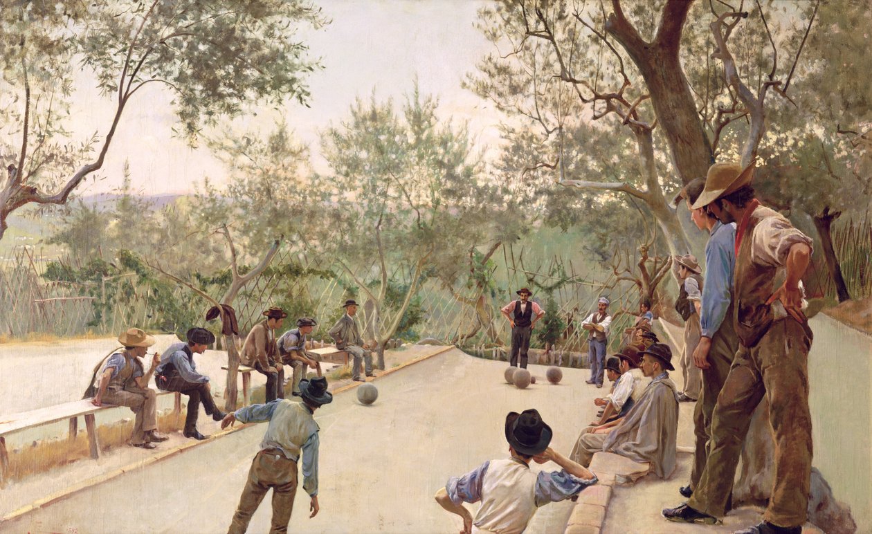 Boules Players、1882 作： ルジェロ・フォカルディ