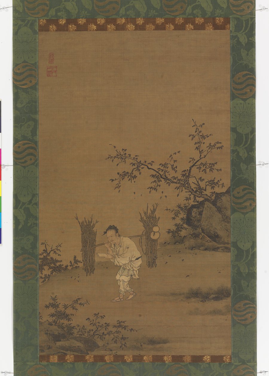 朱マイチェン、1450年頃（シルクにインクと色） 作： ルイ・シ