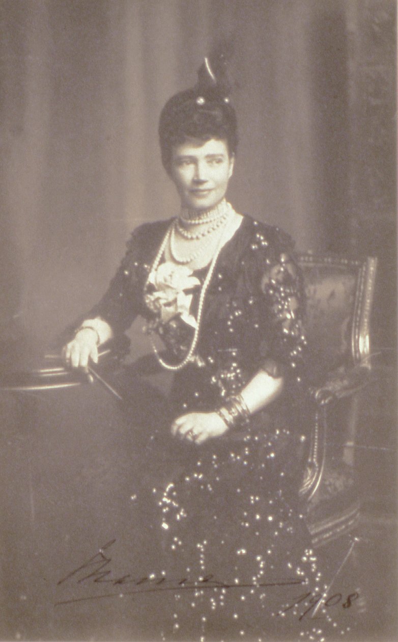 女帝マリアフェオドロフナの肖像、1908年 作： ロシアの写真家