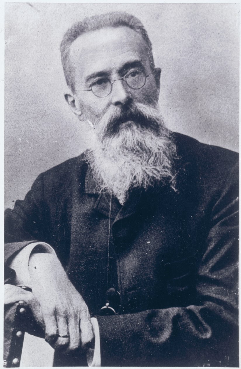 ニコライアンドレイエヴィッチリムスキーコルサコフ（1844-1908）の肖像 作： ロシアの写真家