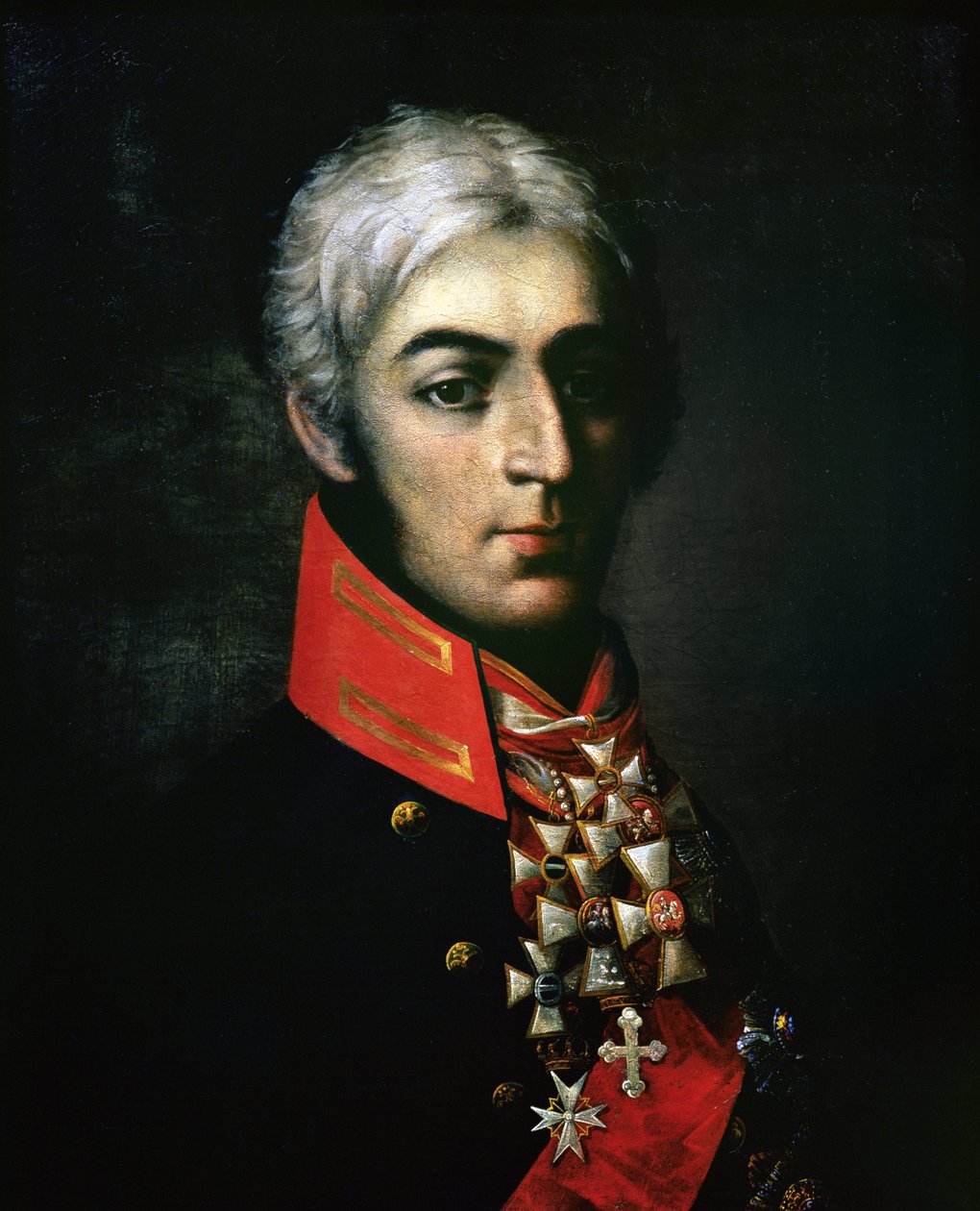ピーターバグラチオン王子（1765-1812）ロシア将軍の肖像 作： ロシア語学校