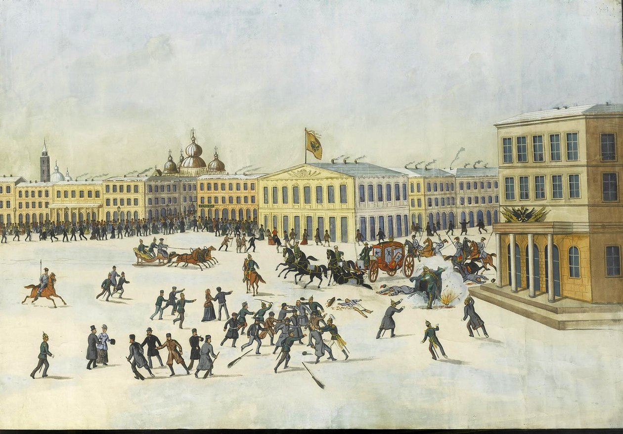 1881年3月13日、1881-1882年のアレクサンドル2世の暗殺 作： ロシアのマスター