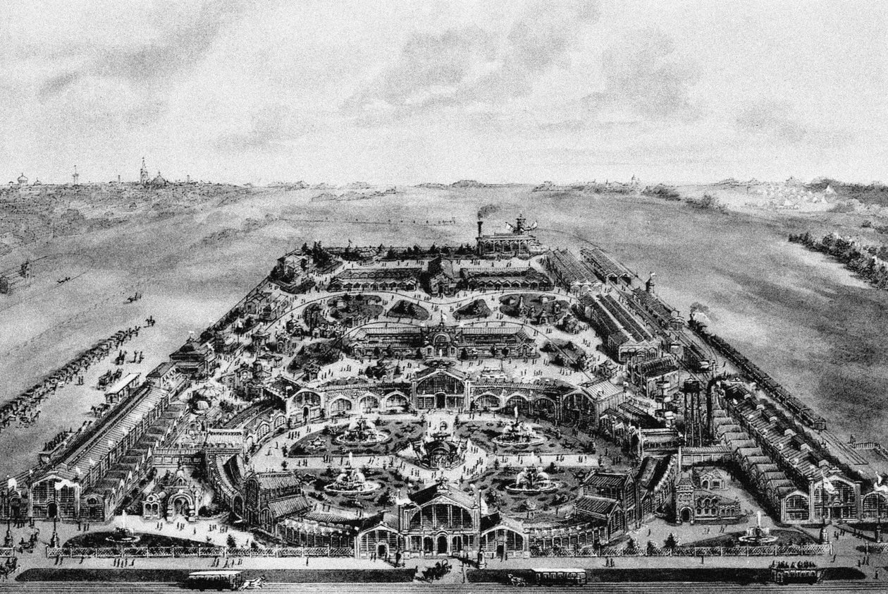 1882年全ロシア博覧会、ホディンカ、モスクワ、ロシアのビュー 作： ロシア語学校