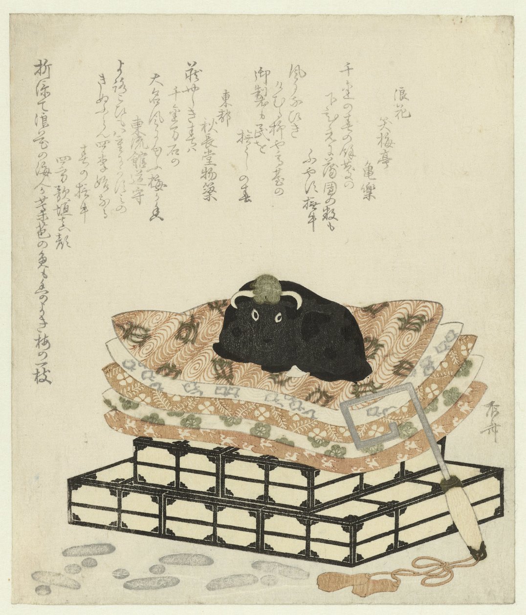 牛の置物 作： 流竜峡心斎