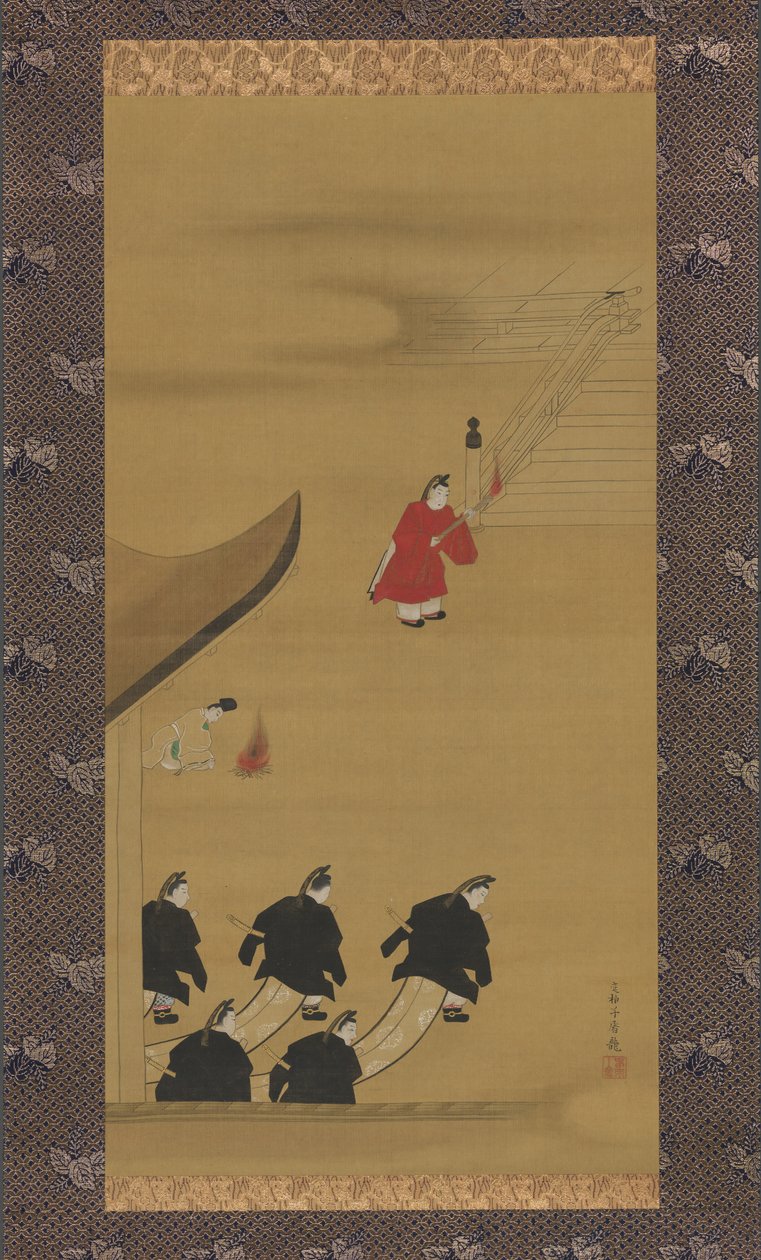 12ヶ月の月波絵、1790年代後半の活動。 作： 酒井抱一
