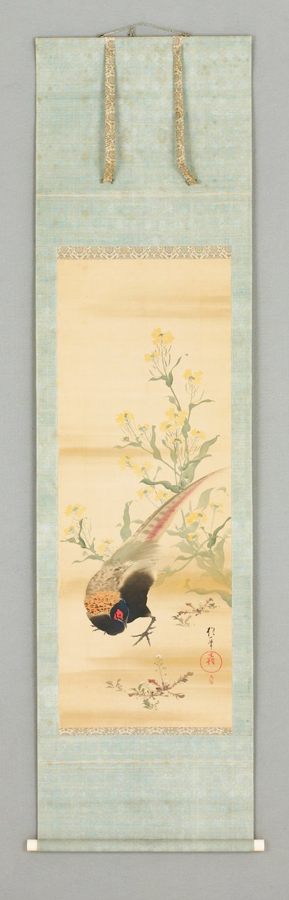 キジと花の枝
1615-1868（絹本、彩色、インク） 作： 酒井抱一