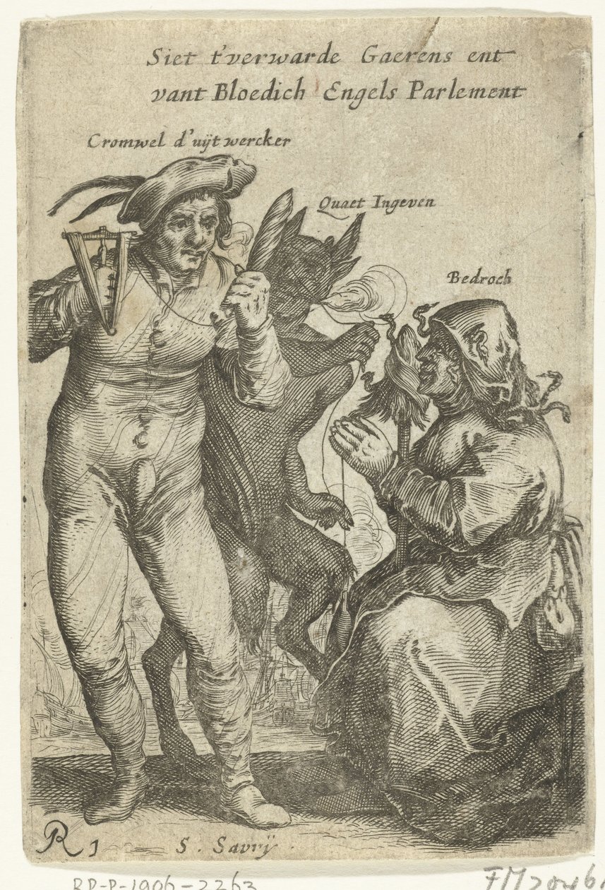 クロムウェルの漫画、1652～1654年頃 Siet t