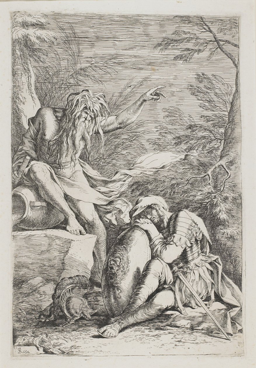 アエンジャスの夢、c。 1663-1664 作： サルヴァトールローザ
