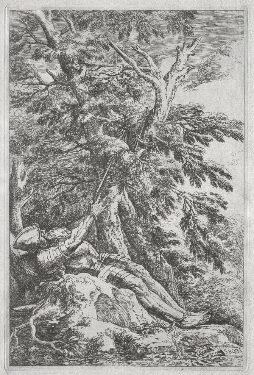 聖ウィリアム隠者、c。 1662。 作： サルヴァトールローザ