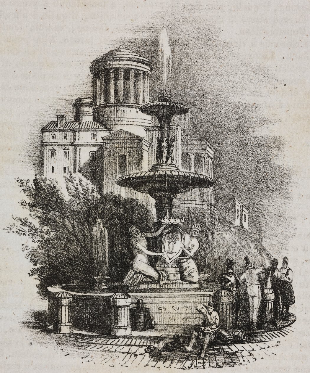 Prado fountain, Madrid, Spain, lithograph by Salvatore Puglia from Poliorama Pittoresco, n 39, May 4   1458271   ja       japanese Successfully Translated  Original: Charity (oil on panel) Translat: Charity (oil on panel) 1440428 ja japanese Successfully T 作： サルヴァトーレ・プーリア