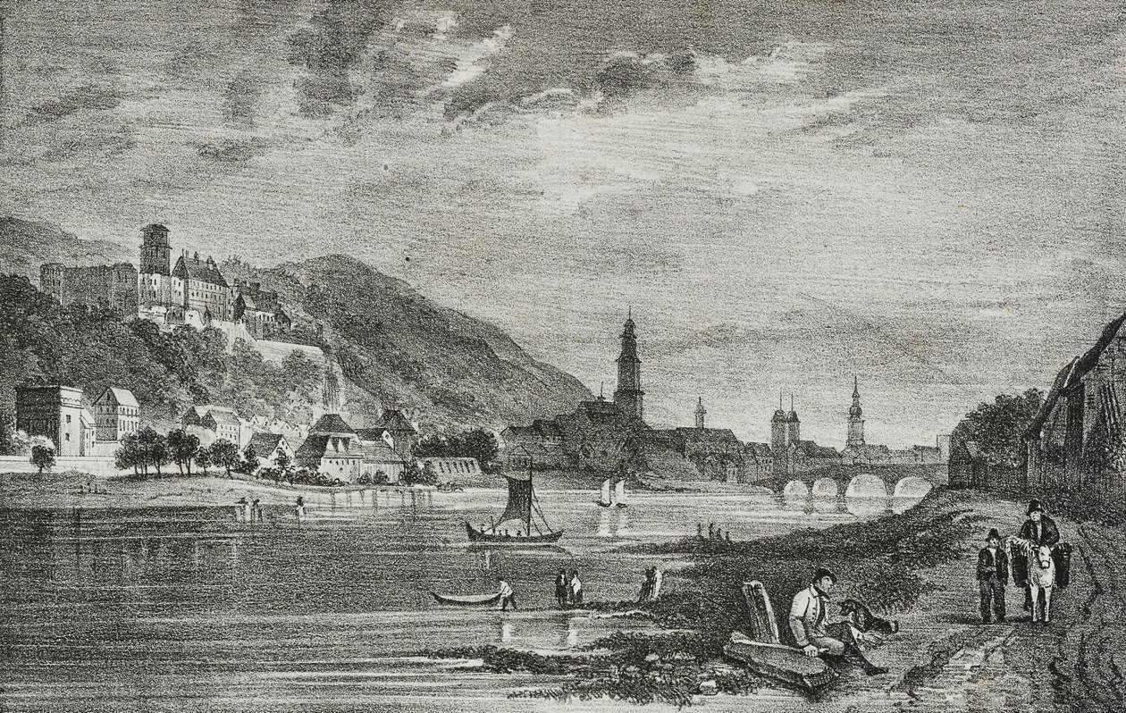 View of Heidelberg, Germany, lithograph by Salvatore Puglia from Poliorama Pittoresco, n 28, February 19   1458075   ja       japanese Successfully Translated  Original: In Lord Yarboroughs Grounds, Appuldurcombe Translat: In Lord Yarborough