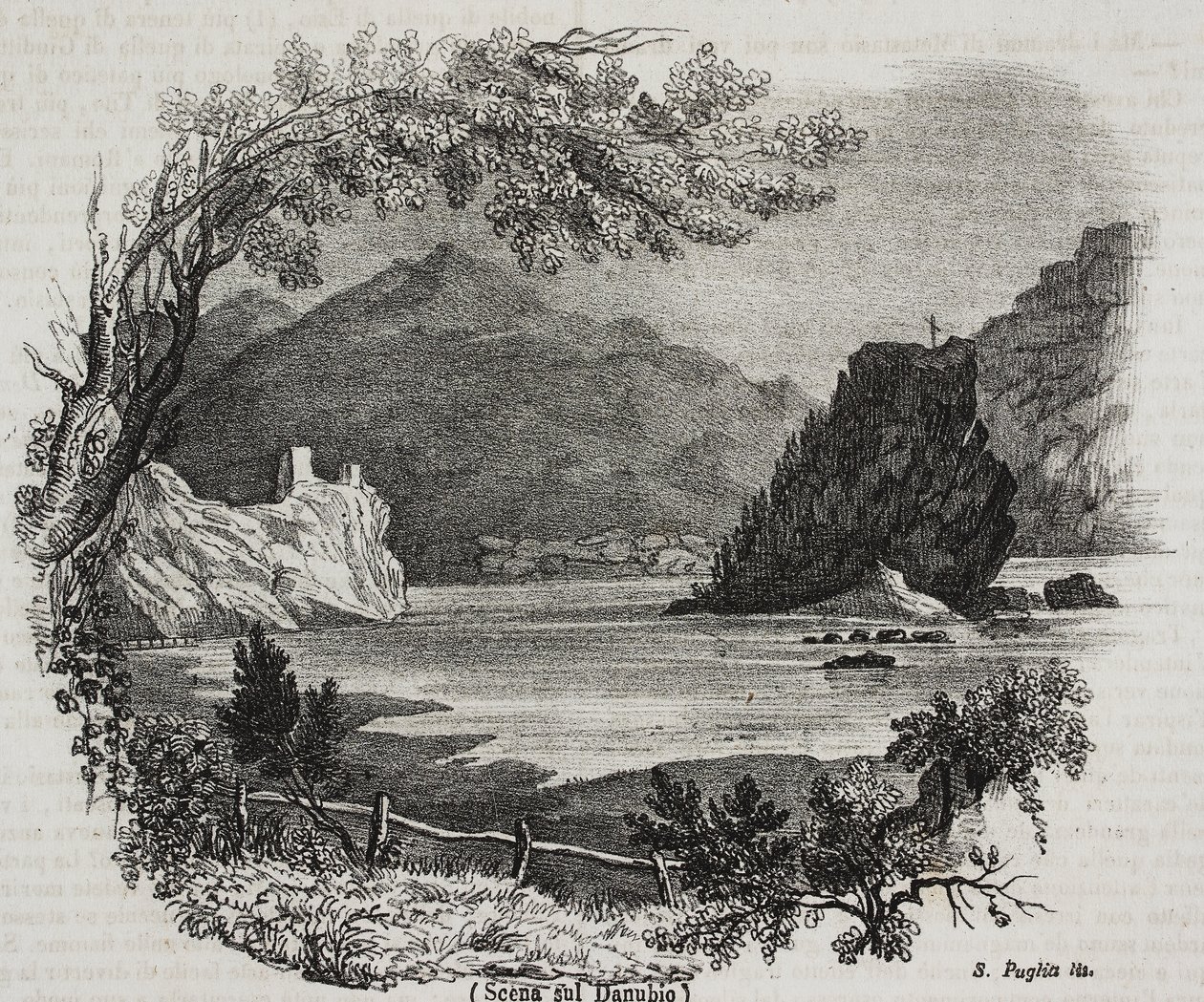ドナウ川の風景 作： サルヴァトーレ・プーリア