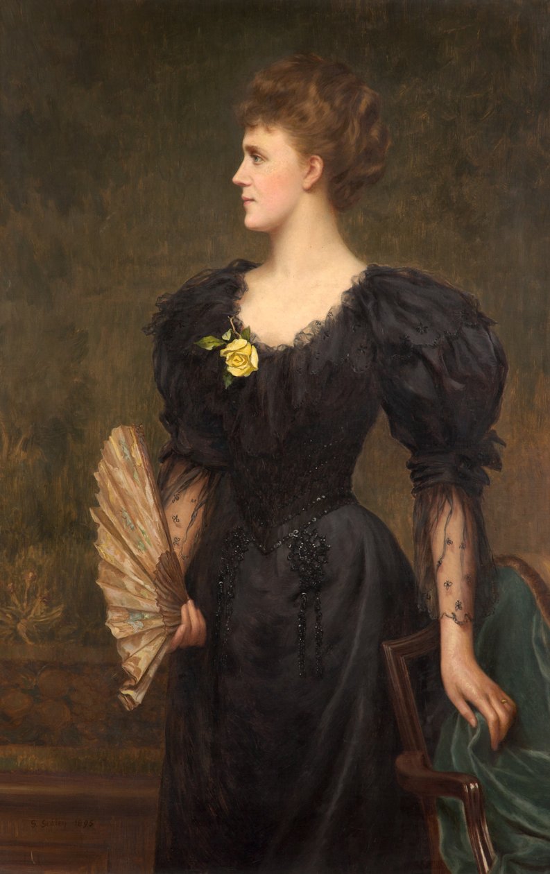 ギリンガム・スミス夫人の肖像、1895 作： サミュエル・シドリー