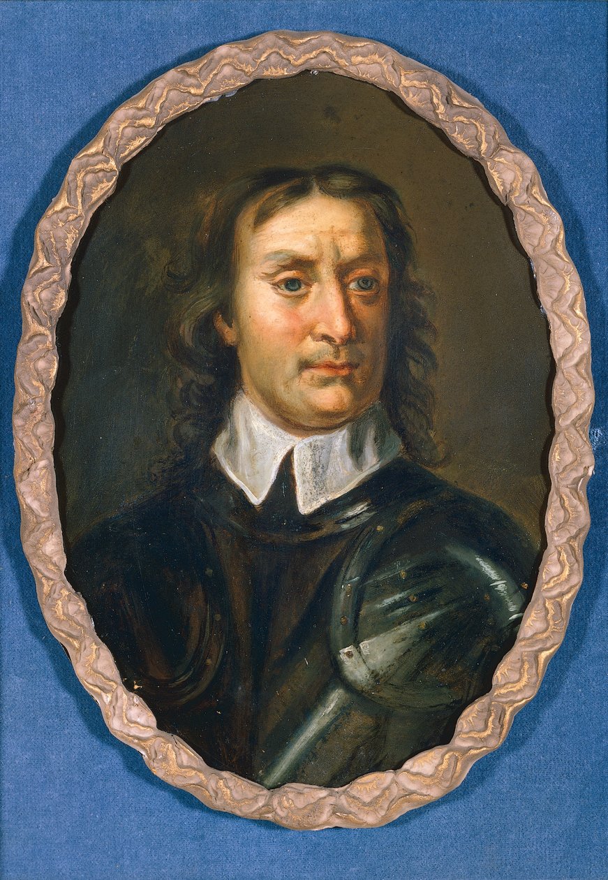 オリバー・クロムウェル、c.1670-90（船内の油） 作： サミュエル（後）クーパー