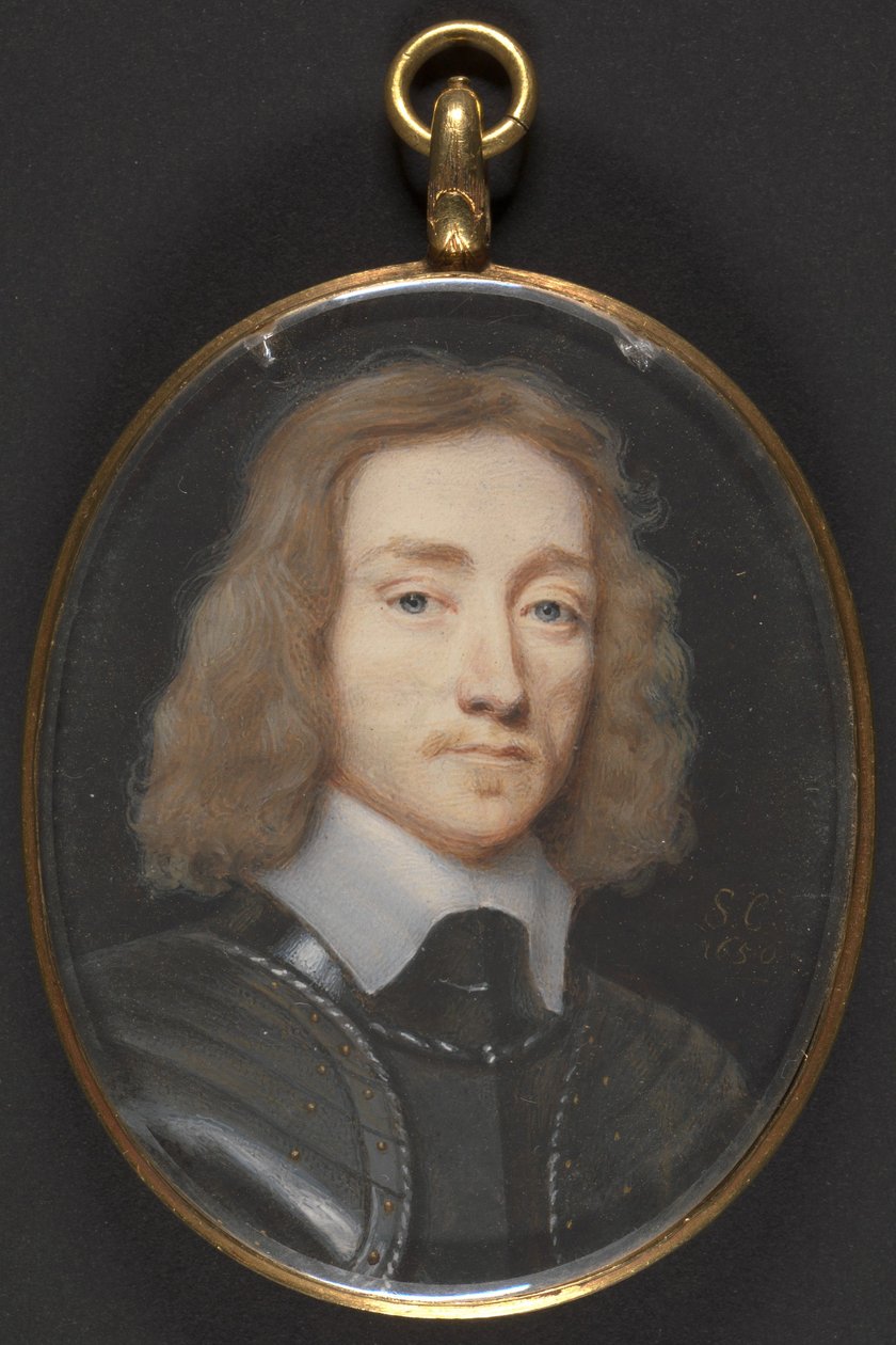甲冑を着た男の肖像 作： サミュエル・クーパー
