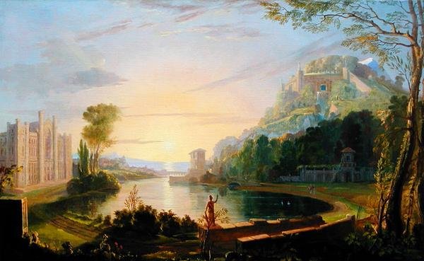 Allegorical Landscape Showing New York University, Washington Square, New York 作： サミュエル・フィンリー・ブリーズ・モールス