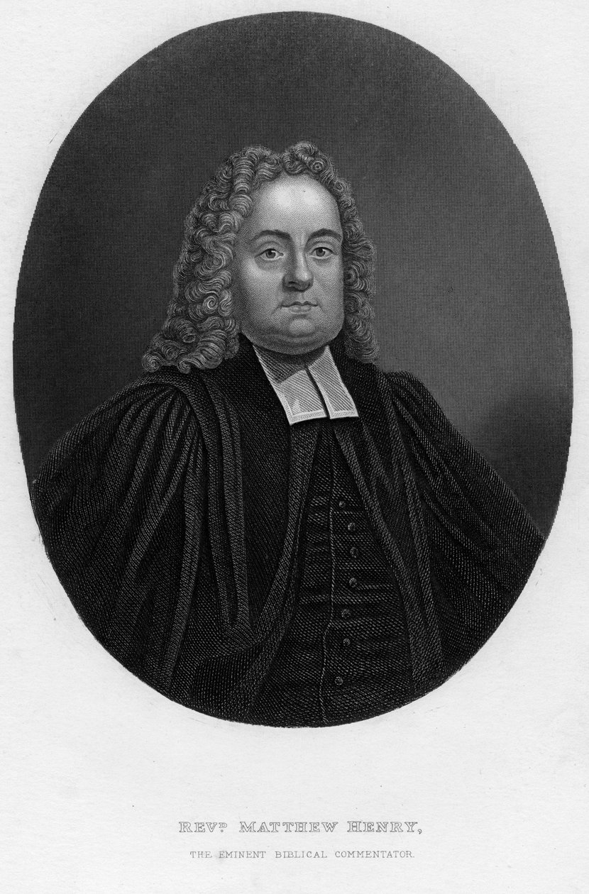 マシューヘンリー1662-1714、英語の聖書解説者、聖職者、19世紀。 作： サミュエル・フリーマン