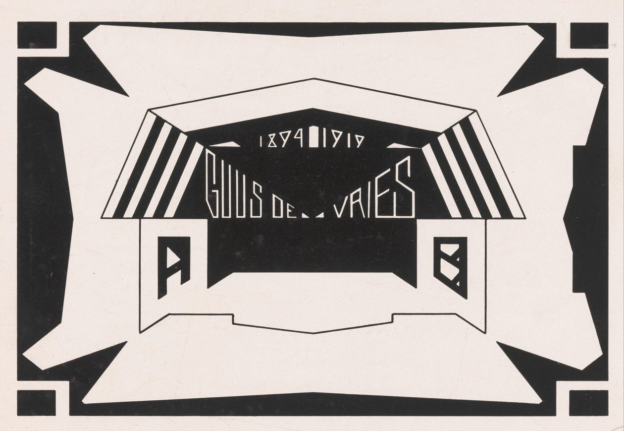 オーナメント Guus de Vries 1894/1919 作： サミュエル・メスキータ（アーティストによる署名）