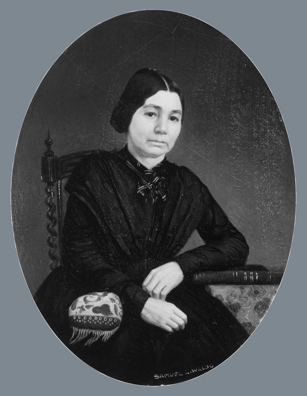 女性の肖像、カリフォルニア州。 1850年。 作： サミュエル・ラヴェット・ワルド