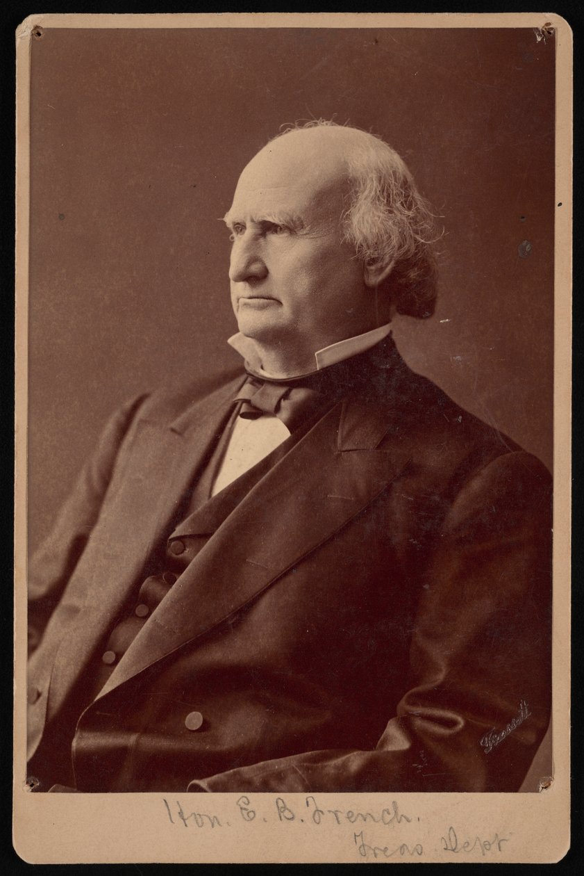 エズラ・バートレットの肖像 フランス人 1810～1880年、1870年代。 作： サミュエル・モンタギュー・ファセット